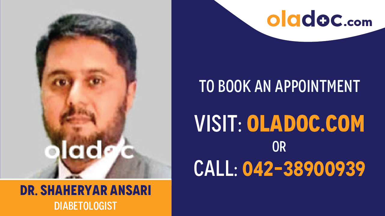 Book appointment with Dr.Shaheryar Ansari-best Diabetologist in Peshawar